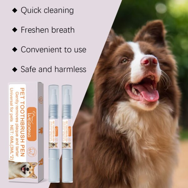 Pet Dental Pen, 2-Pack — Targeted Gel Applicator for Dogs & Cats