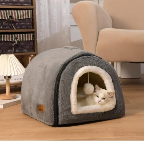 Foldable Cat Cave Bed — Anti-Slip, Water-Resistant Base — image 3 Foldable Cat Cave Bed — Anti-Slip, Water-Resistant Base