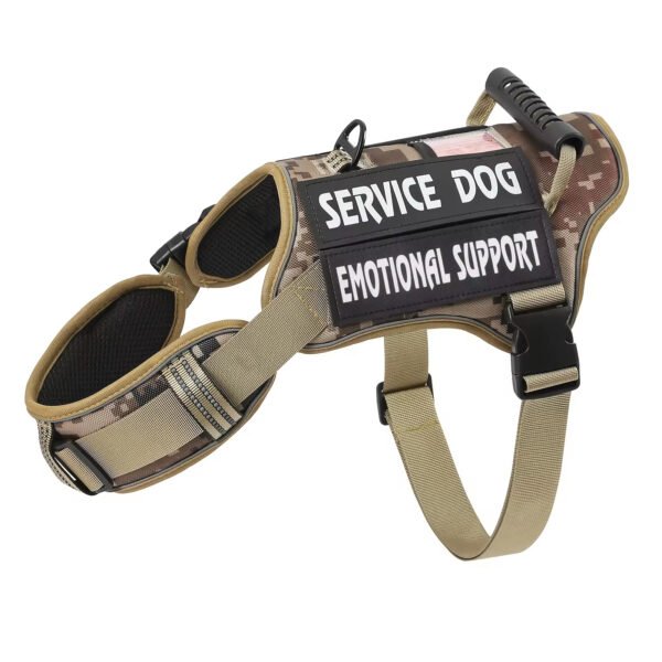 Tactical Dog Harness with Control Handle — No-Pull, Reflective, Sizes S–L