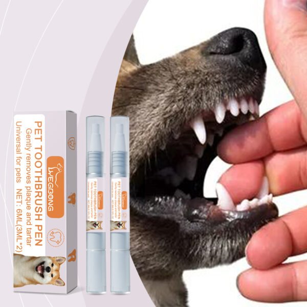 Pet Dental Pen, 2-Pack — Targeted Gel Applicator for Dogs & Cats