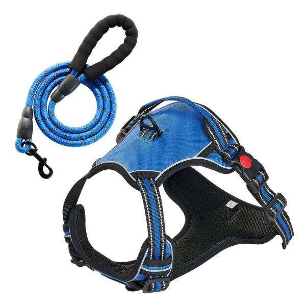 No-Pull Dog Harness for Medium & Large Dogs — Front & Back Clip, 5ft Leash Included — image 4 No-Pull Dog Harness for Medium & Large Dogs — Front & Back Clip, 5ft Leash Included