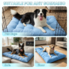 Extra-Large Cooling Mat Dog Bed — Ultra-Soft 8-Compartment Summer Pad