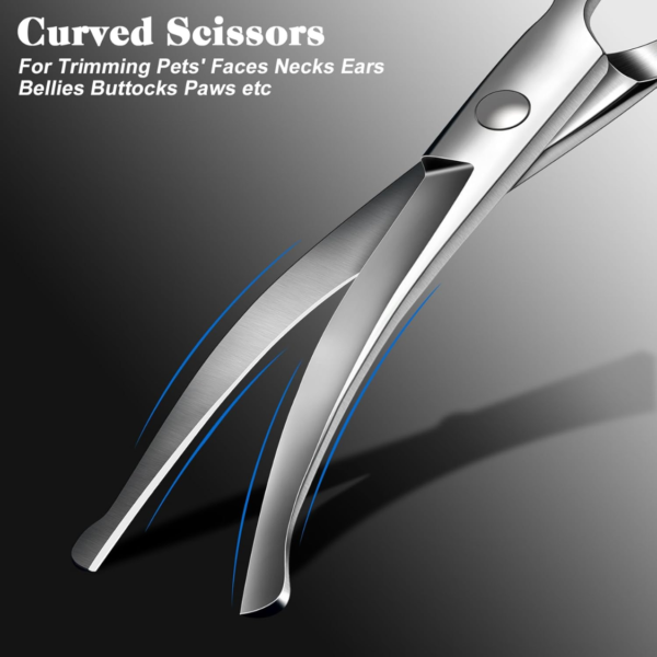 4-Piece Pet Grooming Scissors Kit — Safety Round-Tip Trimming Set — image 1 4-Piece Pet Grooming Scissors Kit — Safety Round-Tip Trimming Set