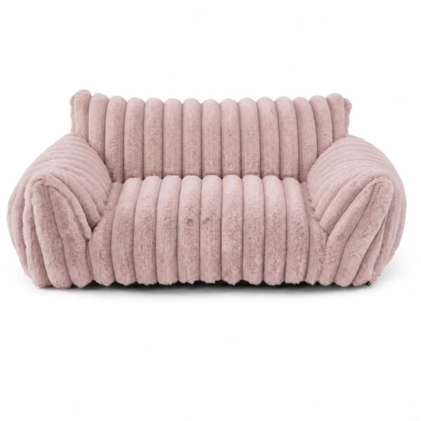 Fluffy Cat Couch Bed — Soft Corduroy Fleece Pet Sofa — image 2 Fluffy Cat Couch Bed — Soft Corduroy Fleece Pet Sofa