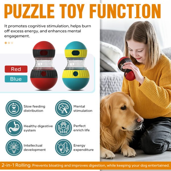 Adjustable Dog Puzzle Treat Ball — Slow Feeder & Boredom Buster