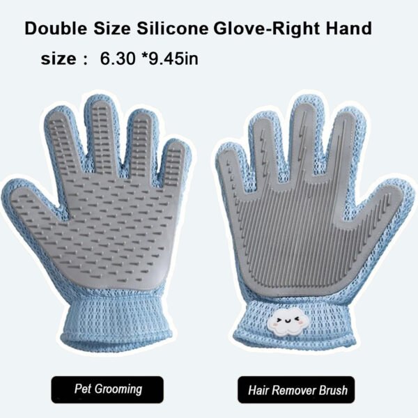 Double-Sided Grooming Glove — Deshedding & Massage Mitt for Cats & Dogs