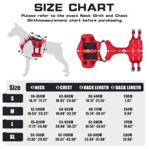 Heavy-Duty 1000D Nylon Dog Harness — No-Pull, Reflective, Sizes S–XL