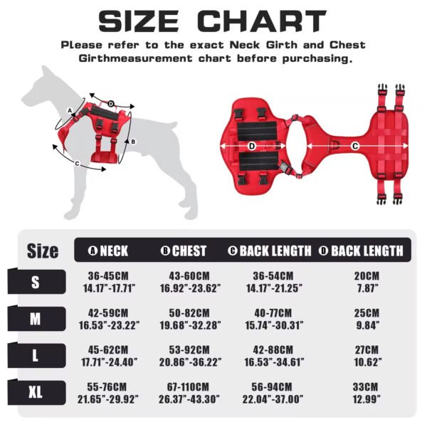 Heavy-Duty 1000D Nylon Dog Harness — No-Pull, Reflective, Sizes S–XL — image 1 Heavy-Duty 1000D Nylon Dog Harness — No-Pull, Reflective, Sizes S–XL