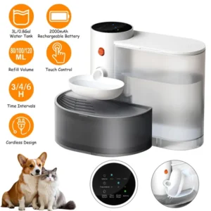 Smart Pet Water Fountain 3L — Cordless Rechargeable Cat & Dog Dispenser