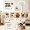 Self-Cleaning Slicker Brush for Dogs & Cats — One-Click Hair Release