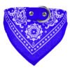 Bandana Dog Collar — Adjustable Leather Collar with Sewn-On Scarf