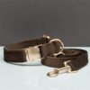 Velvet Dog Collar & Lead Set — Bow Tie, Cotton Lined, Sizes XS–L — image 2 Velvet Dog Collar & Lead Set — Bow Tie, Cotton Lined, Sizes XS–L