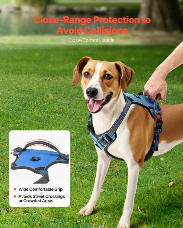 No-Pull Dog Harness for Medium & Large Dogs — Front & Back Clip, 5ft Leash Included — image 5 No-Pull Dog Harness for Medium & Large Dogs — Front & Back Clip, 5ft Leash Included