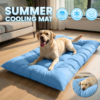 Extra-Large Cooling Mat Dog Bed — Ultra-Soft 8-Compartment Summer Pad