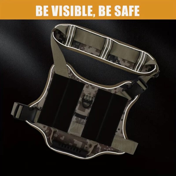 Tactical Dog Harness with Control Handle — No-Pull, Reflective, Sizes S–L