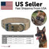 Tactical Dog Collar — 1000D Nylon, Neoprene Lined, Metal Buckle