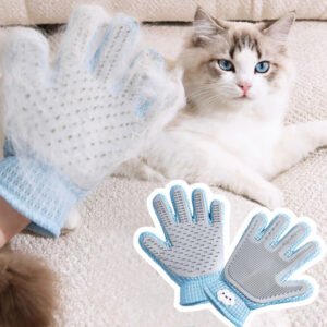 Double-Sided Grooming Glove — Deshedding & Massage Mitt for Cats & Dogs