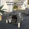 Portable Cat Tent Bed — Foldable Indoor Tent with Washable Cushion — image 4 Portable Cat Tent Bed — Foldable Indoor Tent with Washable Cushion